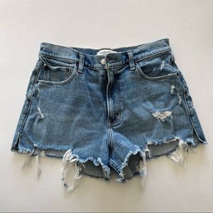 NWOT Abercrombie High Rise Cut off Shorts